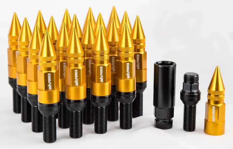 Aodhan Spiked Lug Bolts Lb118 - Gold 1