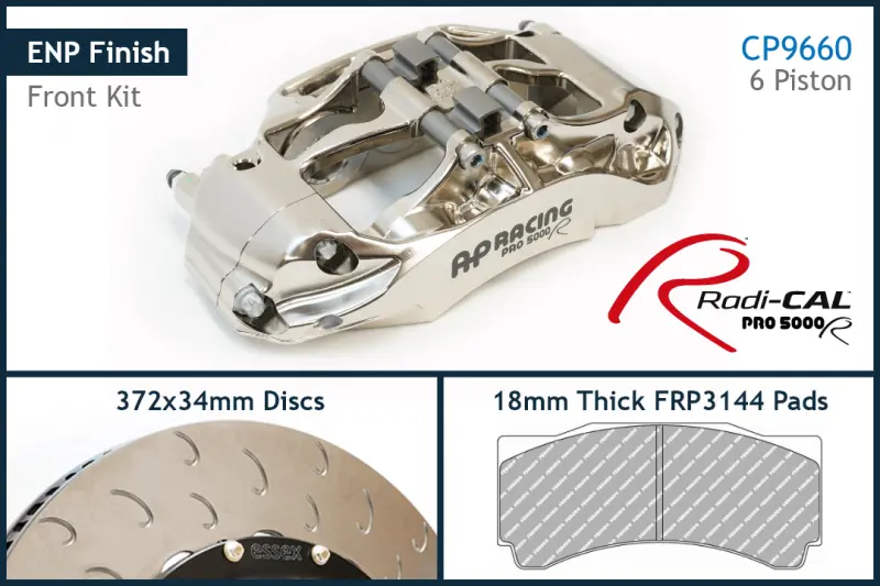 Ap Racing By Essex Radi-Cal Competition Brake Kit (Front Cp9668/372Mm)- Acura Integra Type S & Honda Civic Type R 1