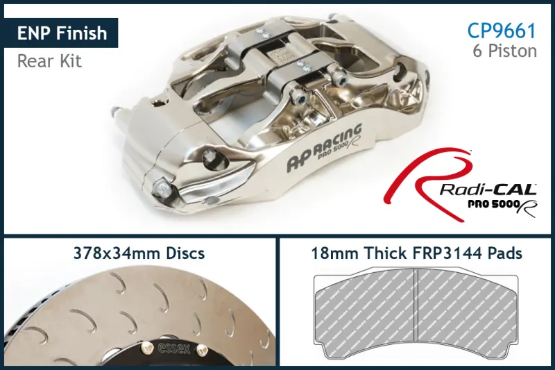 Ap Racing By Essex Radi-Cal Enp Competition Brake Kit (Rear 9661/378Mm)- Corvette C8 Base & Z51 1