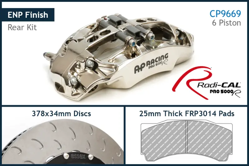 Ap Racing By Essex Radi-Cal Enp Competition Brake Kit (Rear 9669/378Mm)- Corvette C8 Base Z51 1