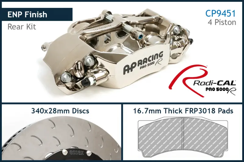 Ap Racing By Essex Radi-Cal Enp Competition Brake Kit (Rear Cp9451/340Mm)- Bmw E46 M3 1