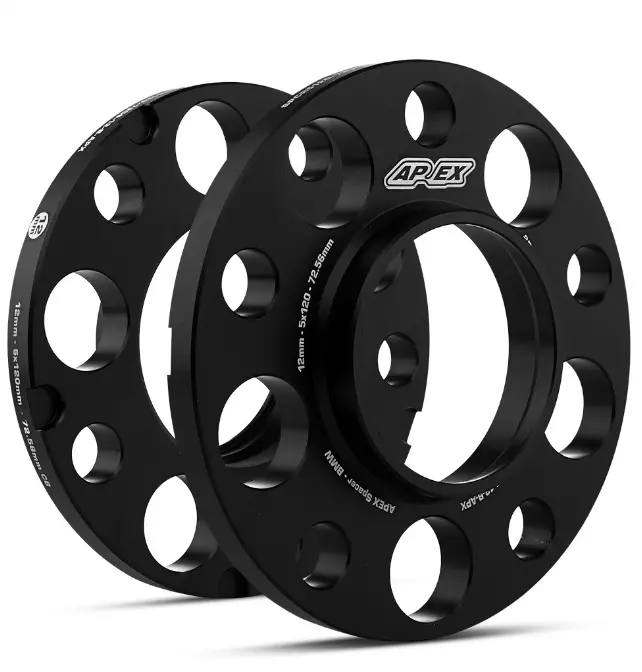 Apex 12Mm Bmw 5X120mm Spacer Kit - Black 1