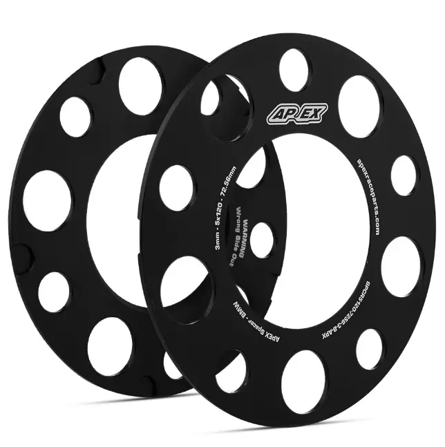Apex 3Mm Bmw/Gr Supra 5X112mm Spacer Kit - Black 1
