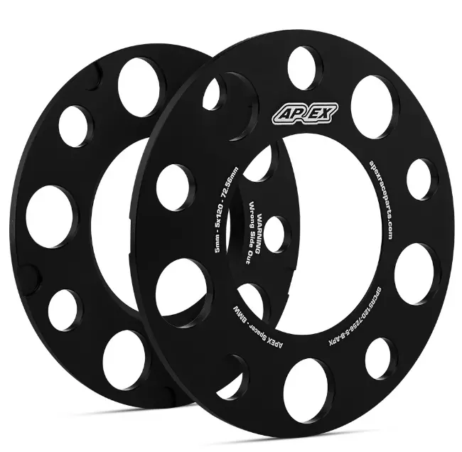 Apex 5Mm Bmw/Gr Supra 5X112mm Spacer Kit - Black 1