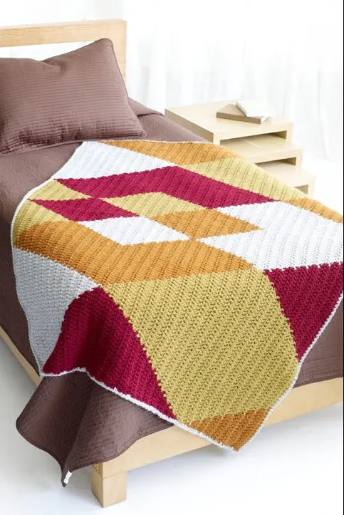 Argyle Crochet Afghan Pattern (Crochet) 1