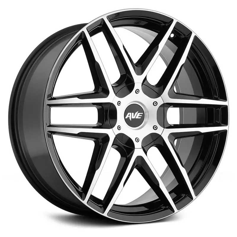 Avenue A613 Gloss Black Machined 1