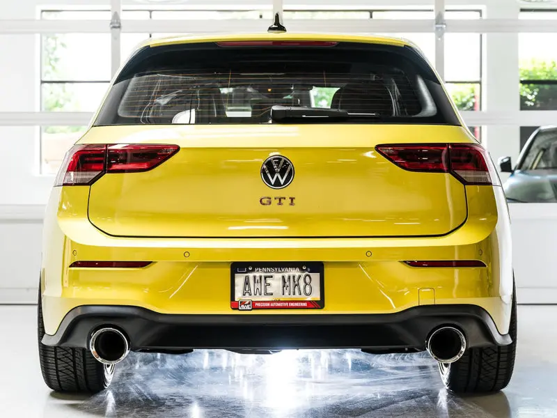 Awe 2022 Vw Gti Mk8 Track Edition Exhaust - Chrome Silver Tips 2