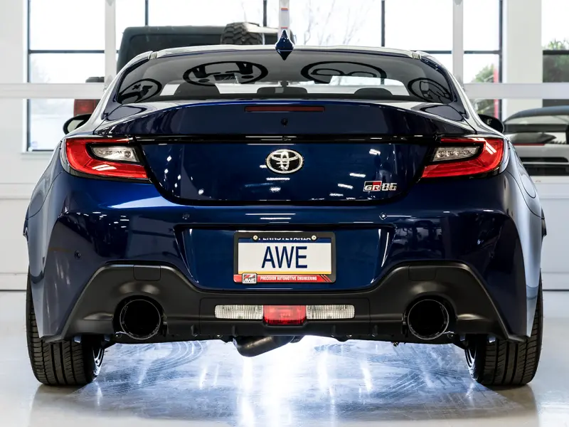 Awe Subaru Brz/ Toyota Gr86/ Toyota 86 Touring Edition Cat-Back Exhaust- Diamond Black Tips 2