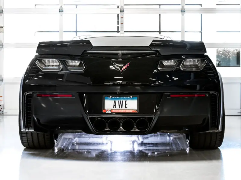 Awe Tuning 14-19 Chevy Corvette C7 Z06/Zr1 Touring Edition Axle-Back Exhaust W/Black Tips 2