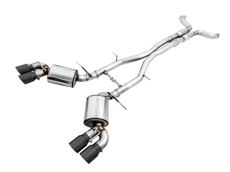 Awe Tuning 16-19 Chevy Camaro Ss Res Cat-Back Exhaust -Touring Edition (Quad Diamond Black Tips) 1