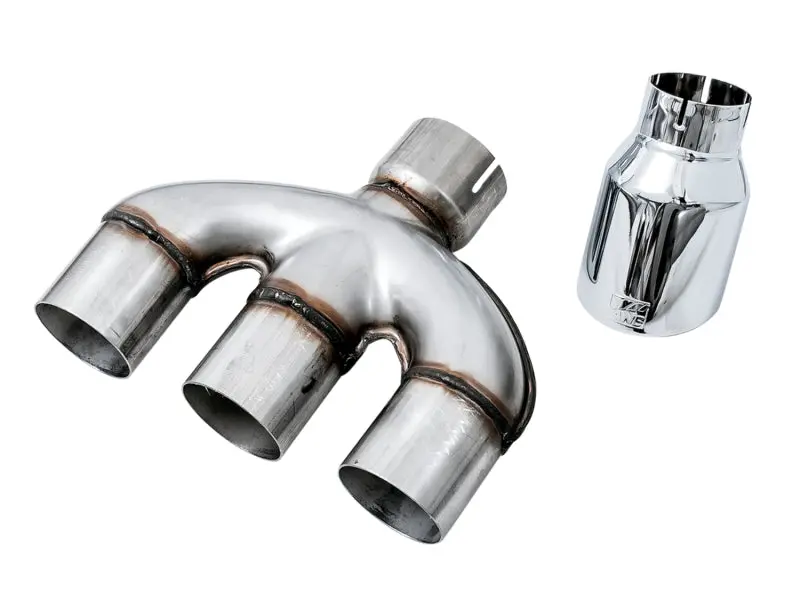 Awe Tuning 17-20 Honda Civic Si 1.5L Turbo Dual-To-Triple Tip Conversion Kit - Chrome Silver Tip 1