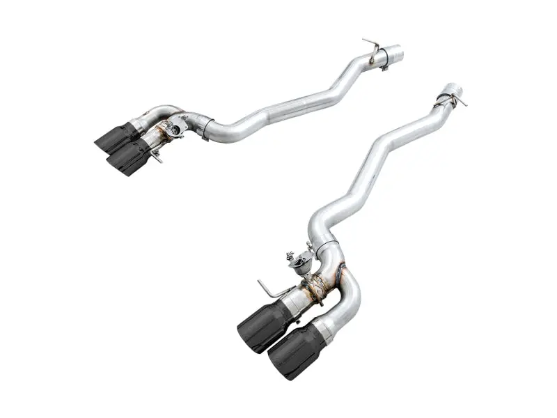 Awe Tuning 18-19 Bmw M5 (F90) 4.4T Awd Switchpath Axle-Back Exhaust - Diamond Black Tips 1