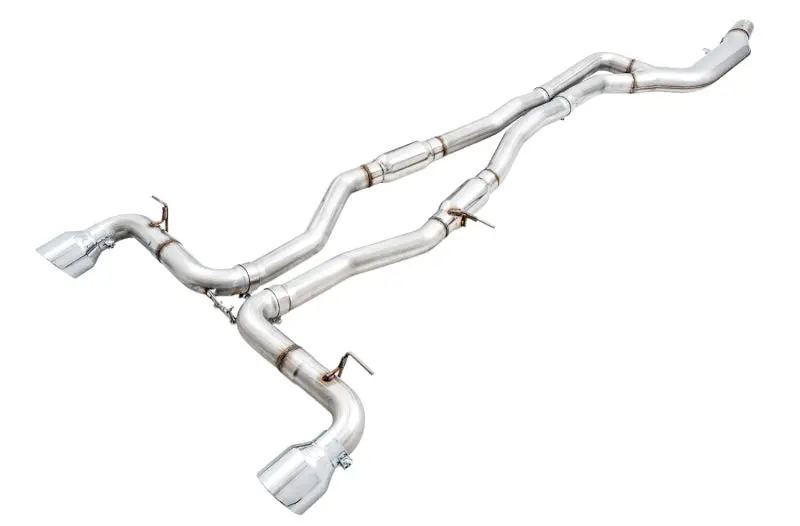 Awe Tuning 2020 Toyota Supra A90 Track Edition Exhaust - 5In Chrome Silver Tips 1