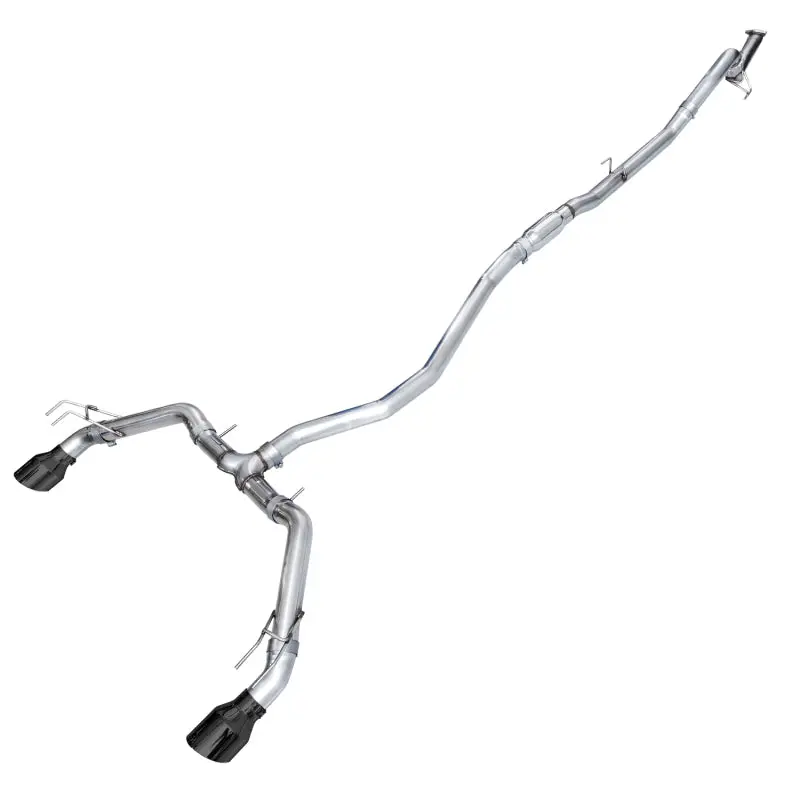 Awe Tuning 22+ Honda Civic Si/Acura Integra Track Edition Catback Exhaust - Dual Diamond Black Tips 1
