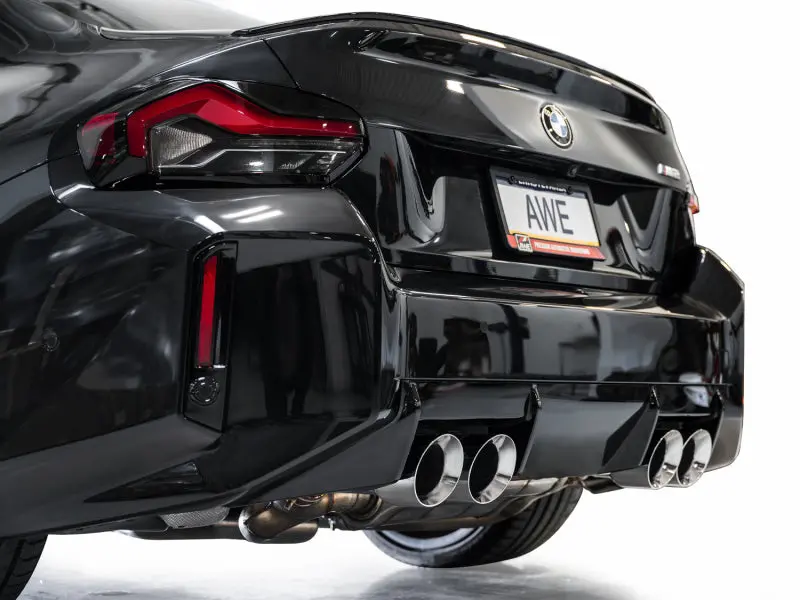Awe Tuning 23-24 Bmw G87 M2 Track Edition Exhaust - Chrome Silver Tips 2