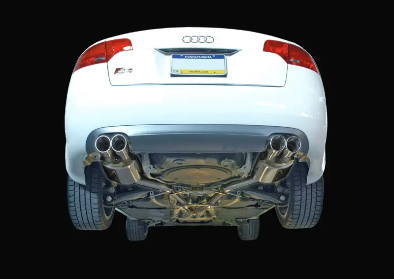 Awe Tuning Audi B7 S4 Track Edition Exhaust - Polished Silver Tips 1