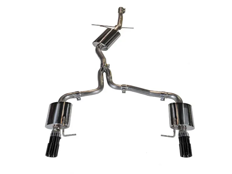 Awe Tuning Audi B8 A4 Touring Edition Exhaust - Dual Outlet Diamond Black Tips 1