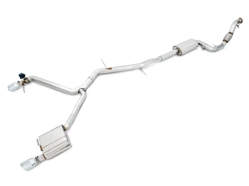 Awe Tuning Audi B9 A5 Switchpath Exhaust Dual Outlet - Chrome Silver Tips (Includes Dp And Remote) 1