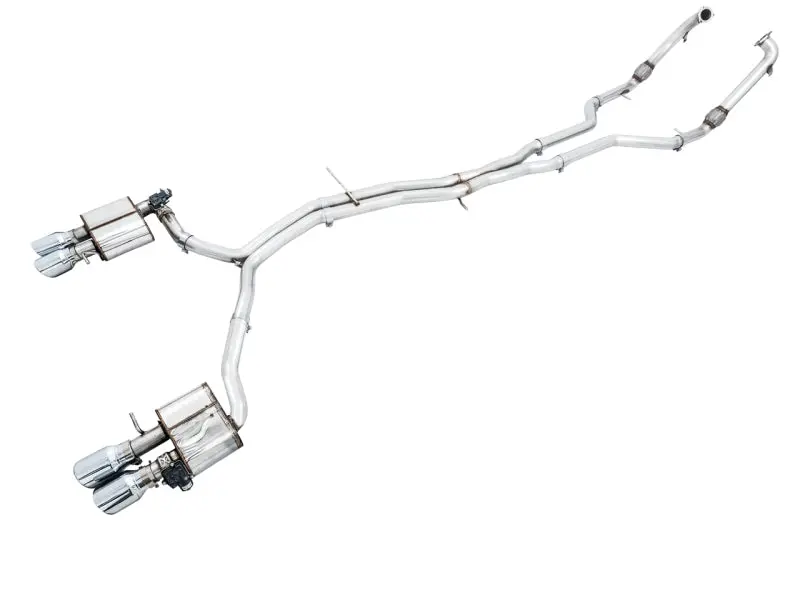 Awe Tuning Audi B9 S5 Coupe Switchpath Exhaust W/ Chrome Silver Tips (102Mm) 1