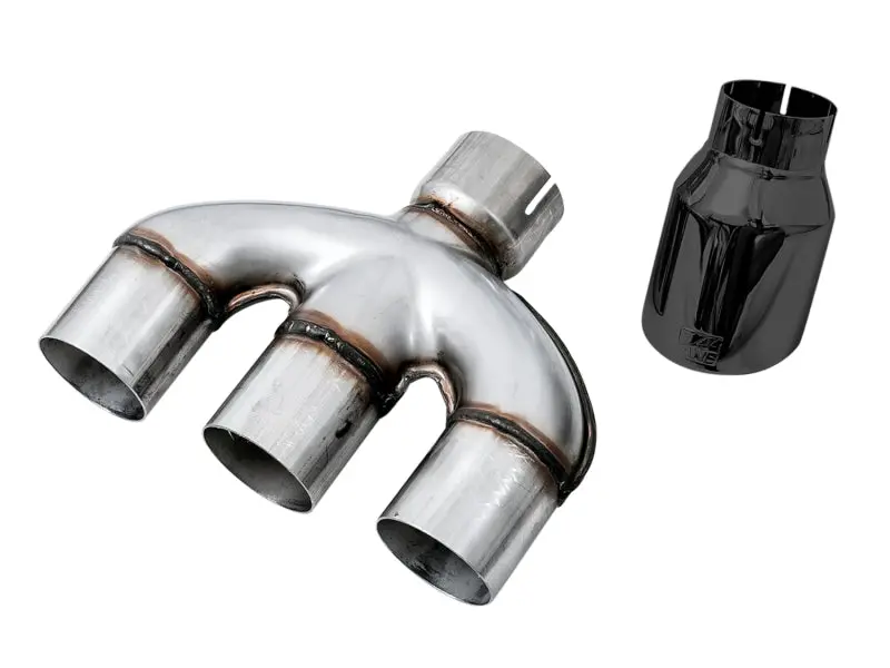 Awe Tuning Honda Civic Si 10Th Gen 1.5L Turbo Dual-To-Triple Tip Conversion Kit - Diamond Black Tip 1