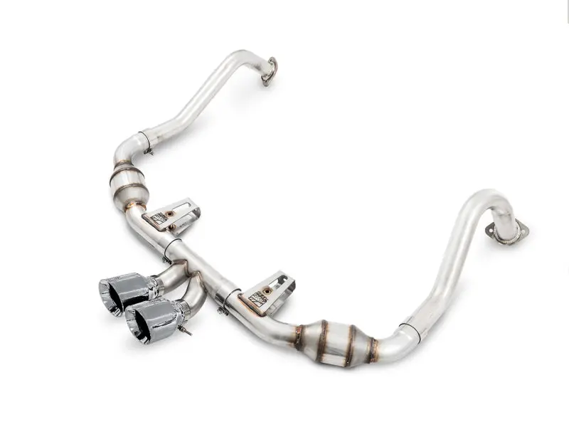 Awe Tuning Porsche 718 Boxster / Cayman Touring Edition Exhaust - Chrome Silver Tips 1