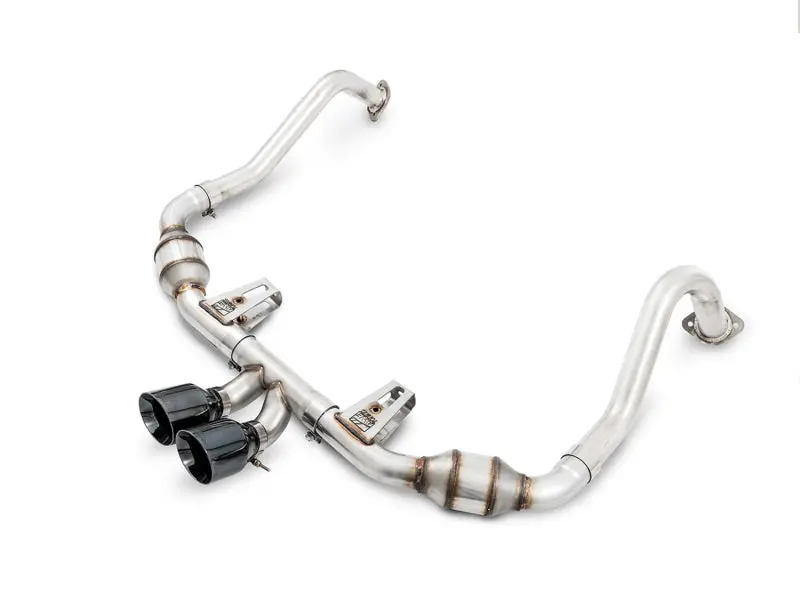 Awe Tuning Porsche 718 Boxster / Cayman Touring Edition Exhaust - Diamond Black Tips 1