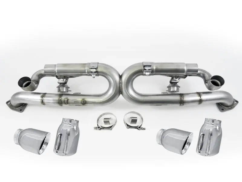 Awe Tuning Porsche 991 Switchpath Exhaust For Non-Pse Cars Chrome Silver Tips 1