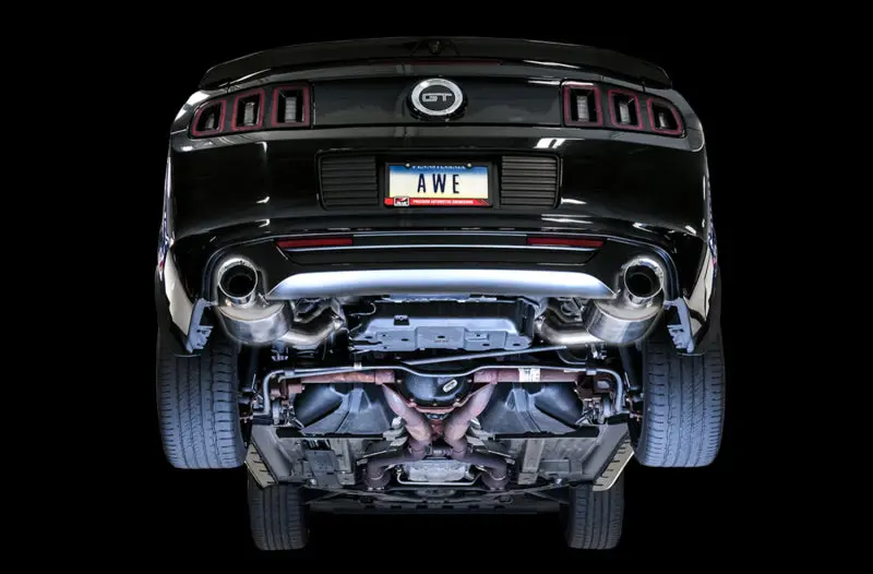 Awe Tuning S197 Mustang Gt Axle-Back Exhaust - Touring Edition (Chrome Silver Tips) 2