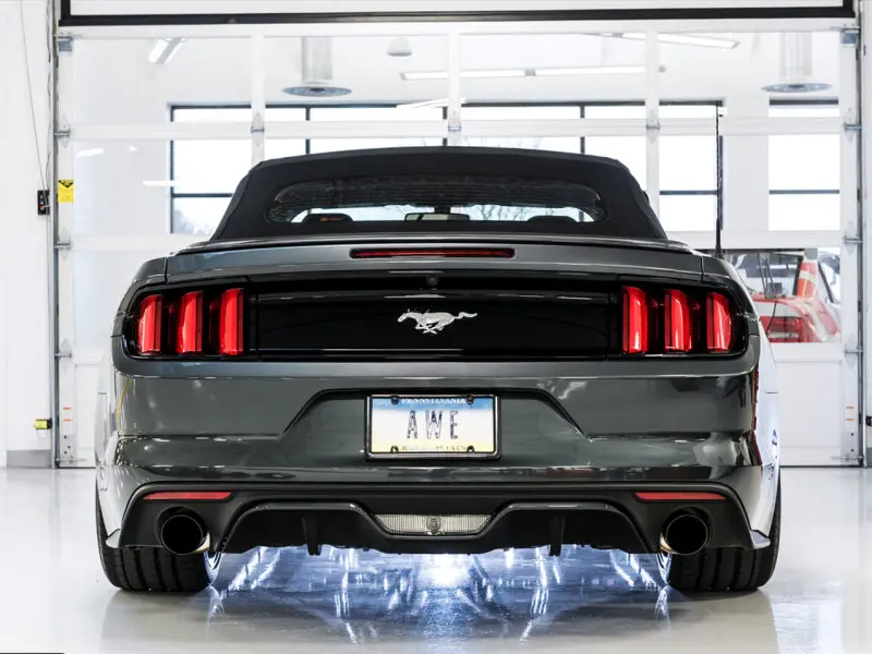 Awe Tuning S550 Mustang Ecoboost Axle-Back Exhaust - Touring Edition (Diamond Black Tips) 2
