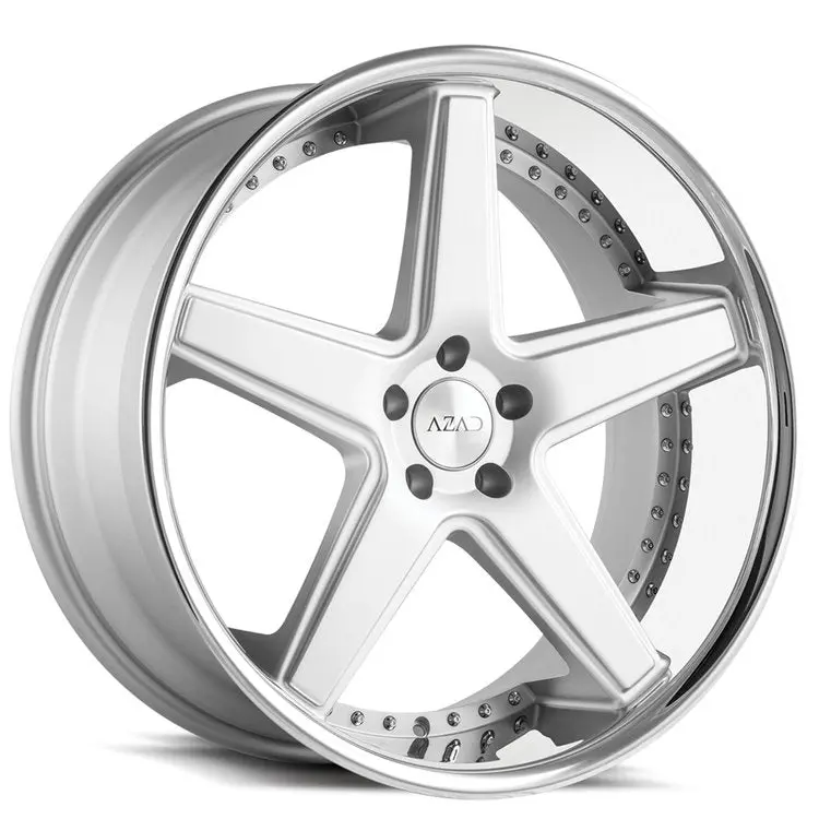 Azad Az008 Semi Matte Silver W/ Chrome Lip 1