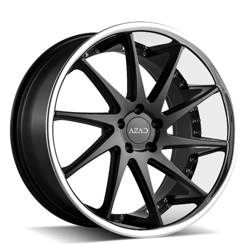 Azad Az23 Semi Matte Black W/ Chrome Lip 1