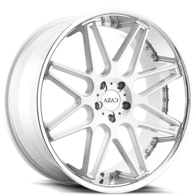 Azad Az77 Brushed Silver W/ Chrome Lip 1