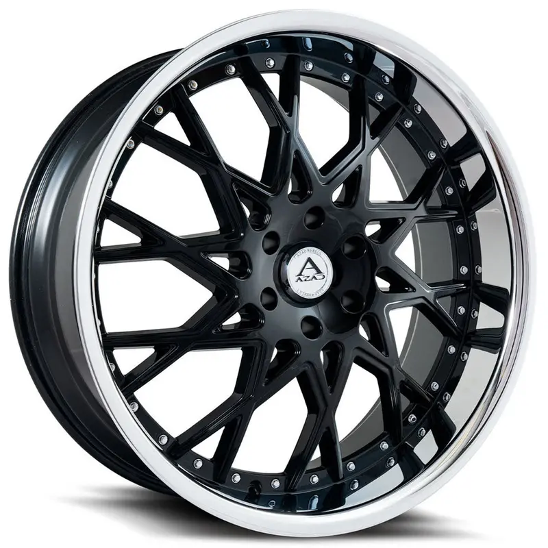 Azad Az822 Semi Matte Black W/ Chrome Lip 1
