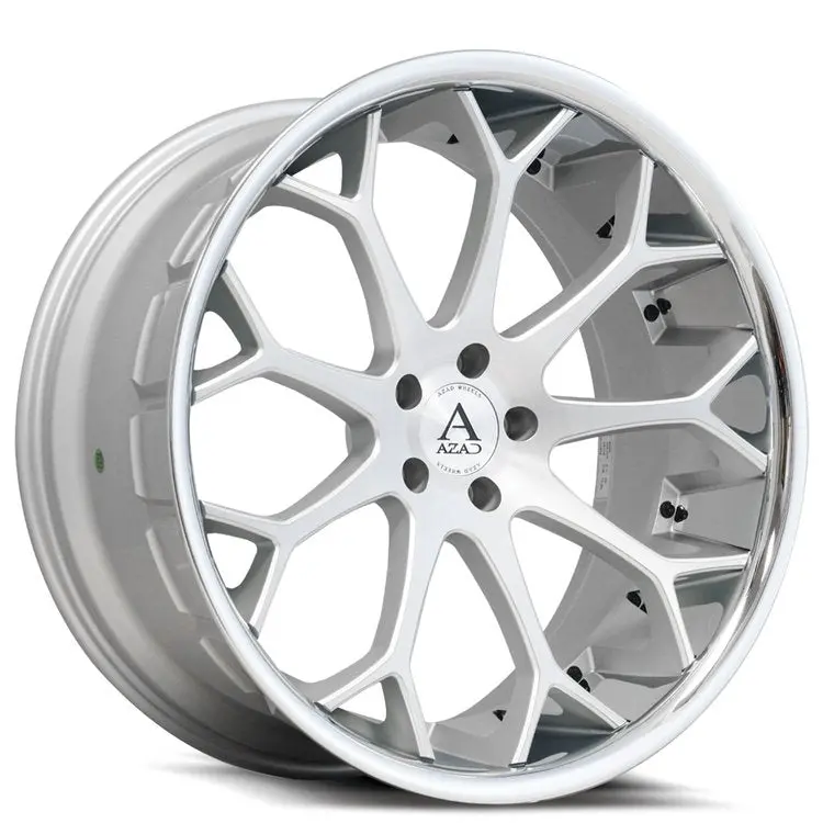 Azad Az99 Brushed Silver W/ Chrome Lip 1