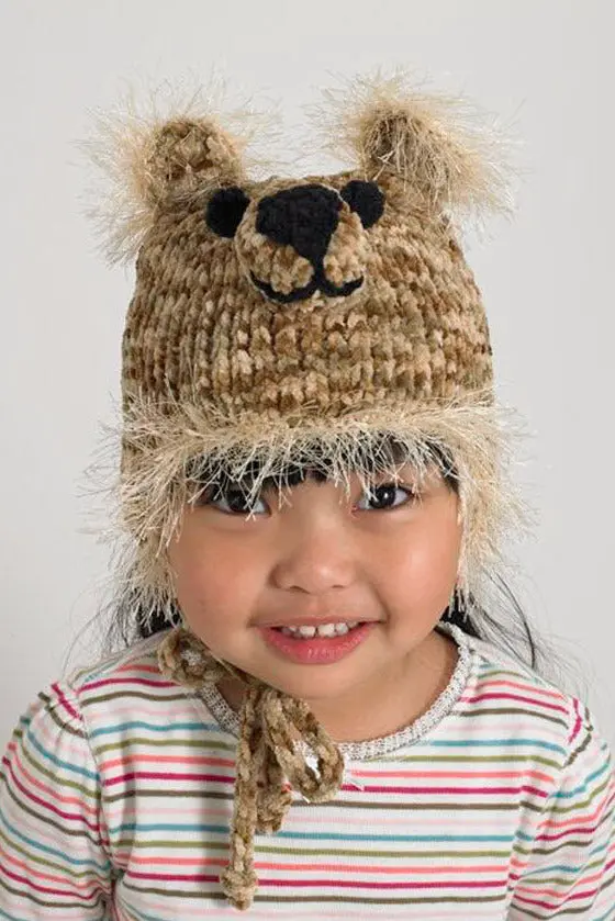 Baby Animal Big Bear Hat Pattern (Knit) 1