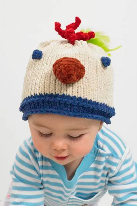 Baby Animal Chicken Little Hat Pattern (Knit) 1