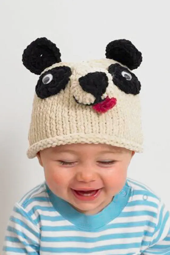 Baby Animal Panda Bear Hat Pattern (Knit) 1