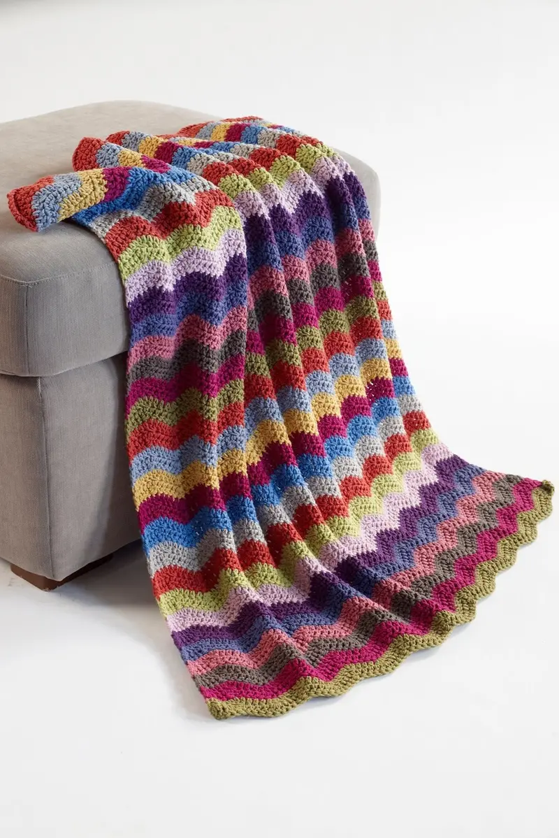 Baby Ripple Afghan Pattern (Crochet) - Version 2 1