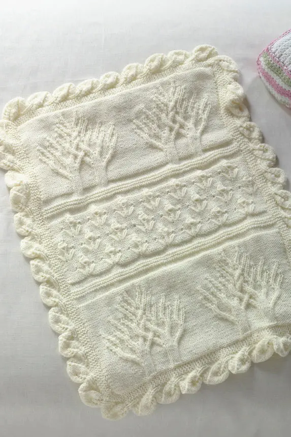 Baby Tree Of Life Throw Pattern (Knit) 1