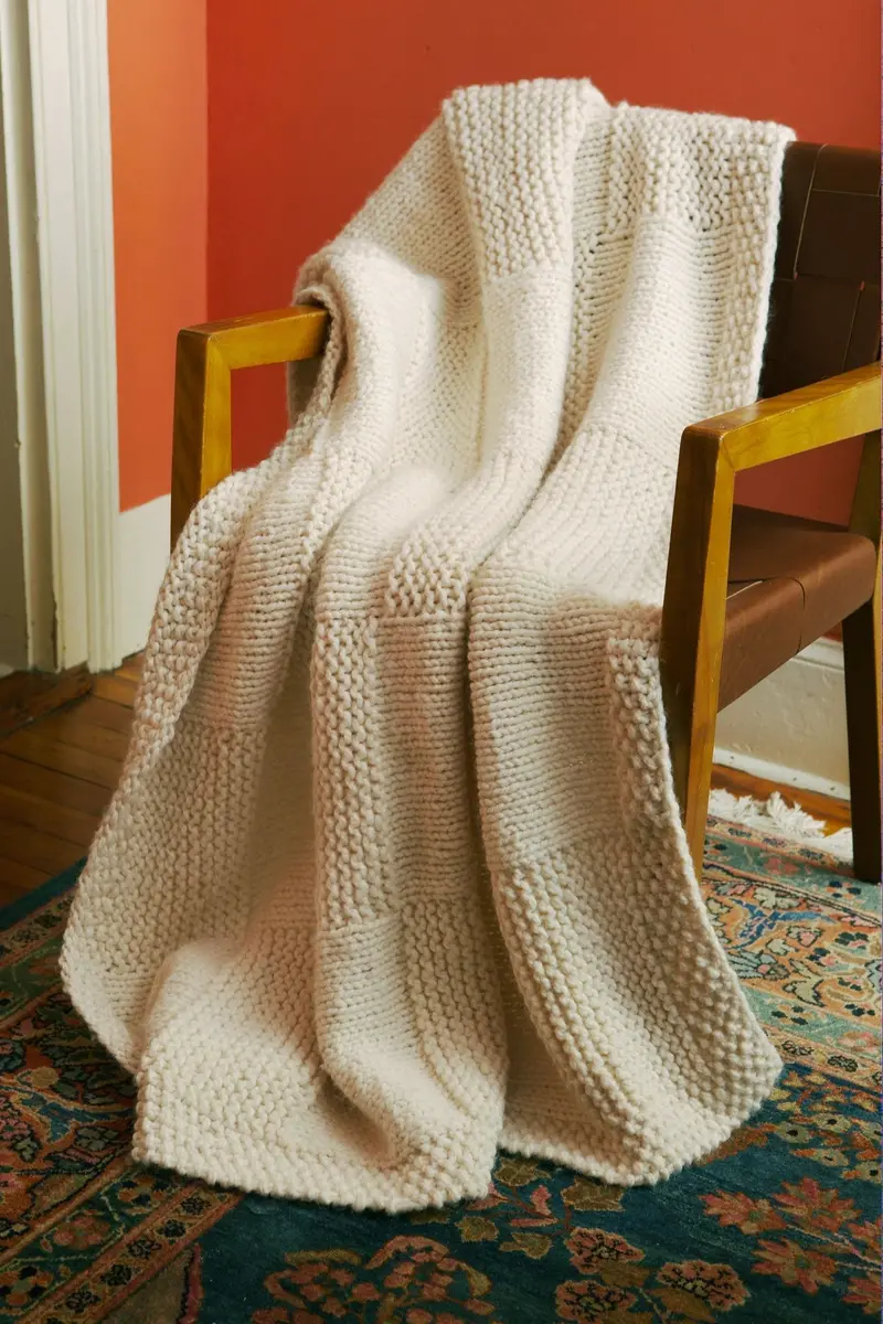 Basketweave Afghan 1