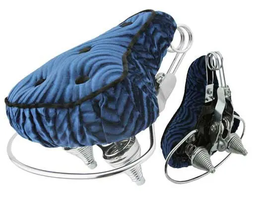 Beach Cruisers Saddle Velour Blue. 1