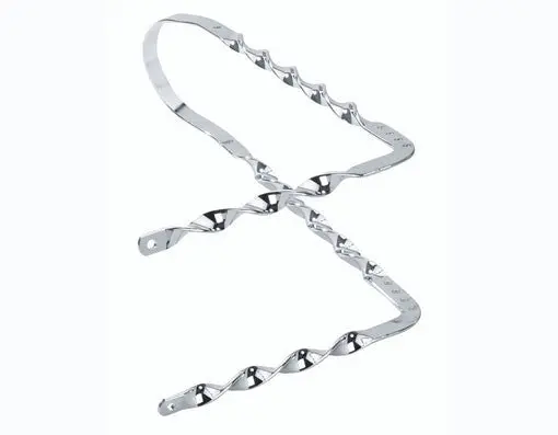 Bent Twisted Sissy Bar Chrome. 1