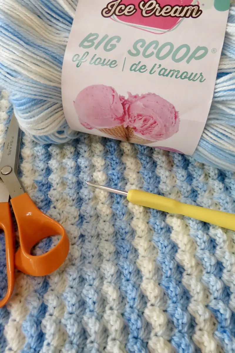 Big Scoop Ice Cream Baby Blanket Set- A Two Pattern Bundle (Crochet) 1