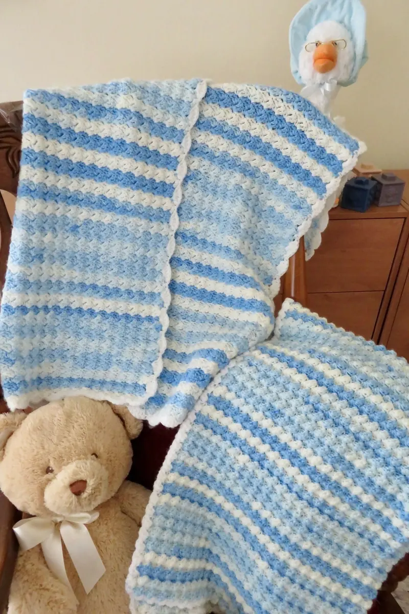Big Scoop Ice Cream Baby Blanket Set- A Two Pattern Bundle (Crochet) 2