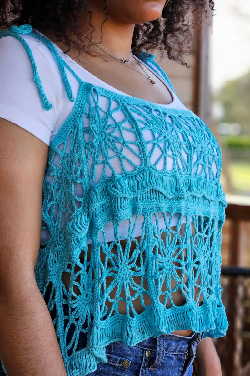 Bloom Tank (Crochet) 1