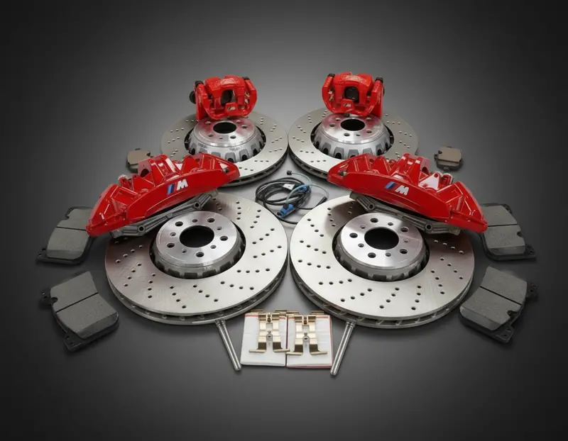 Bmw M-Performance Front (6 Pot) & Rear (1 Pot) Brake Retrofit Kit For 5-Series G30 G31 G32 / 7-Series G11 G12 / 8-Series G14 G15 G16 / X3 G01  / X4 G02 / Ix3 G08 / Ix I20 1