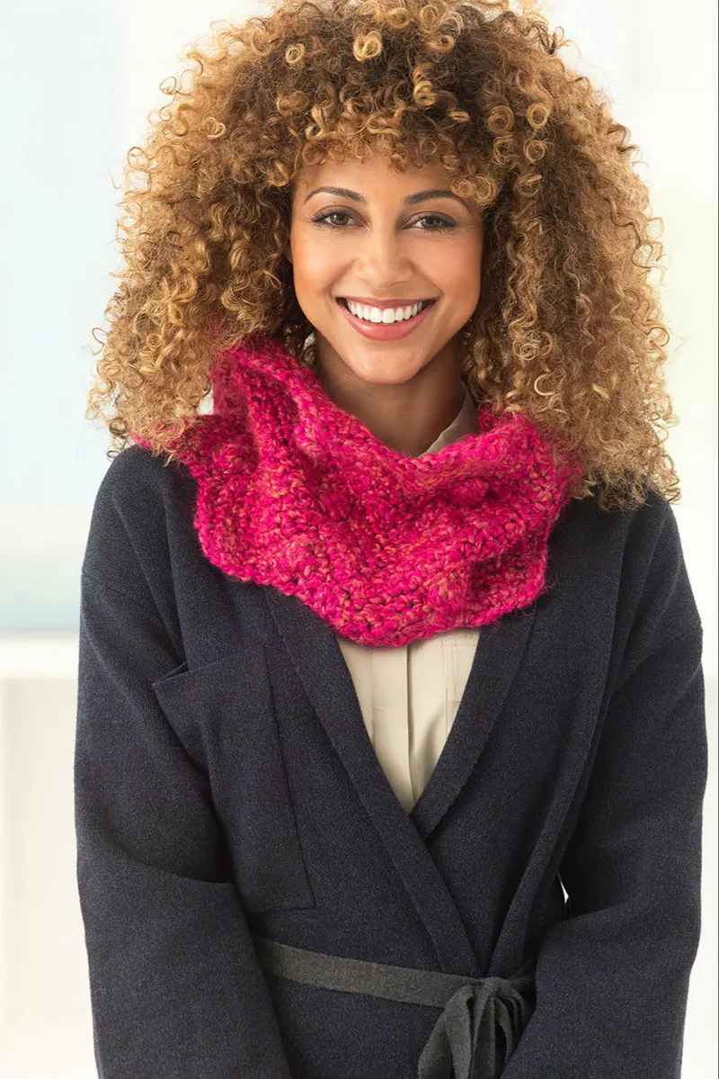 Bobble Ripple Cowl (Crochet) - Version 2 1