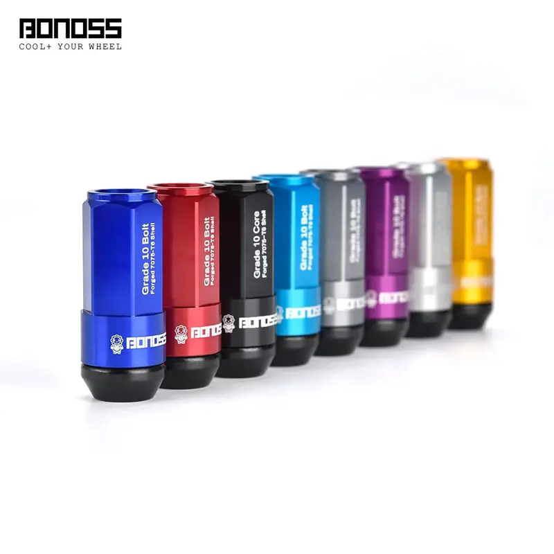 Bonoss Forged 7075-T6 Grading Wheel Lugs (9 Colors)  20 Lugs (Japanese Cars) 1