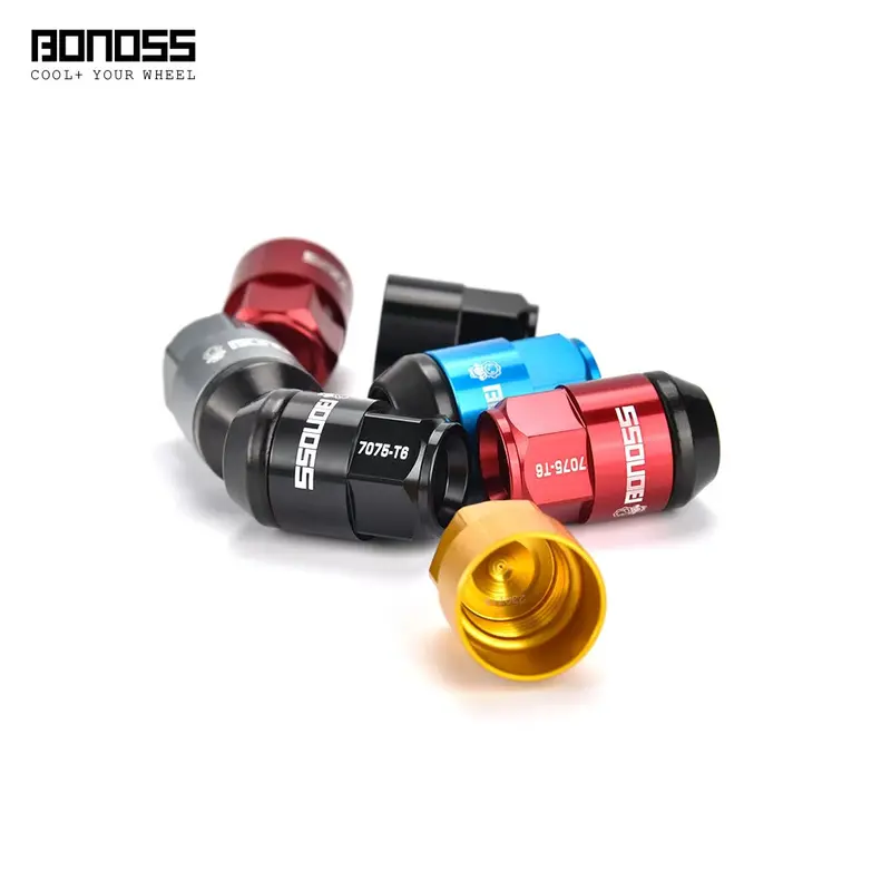 Bonoss Forged 7075-T6 Grading Wheel Lugs (9 Colors) 20 Lugs (Japanese Cars) 7