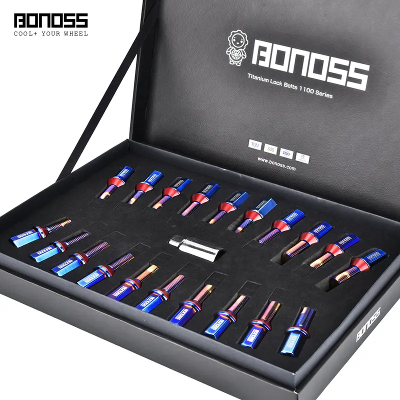 Bonoss Invert Style Titanium Wheel Lugs 20 Lugs (European Cars) 2
